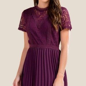 Francescas Purple Lace Dress